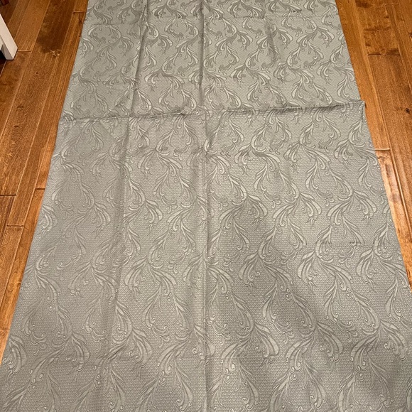 Peri Homeworks curtain 4 panels 42”x83”dark olive green Floral like new. - Picture 4 of 5